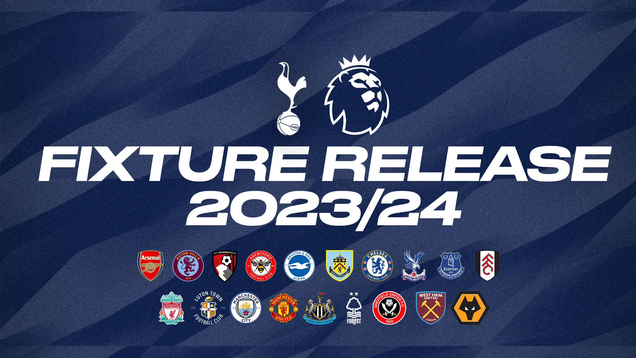 Tottenham fixtures: 2023/24 season