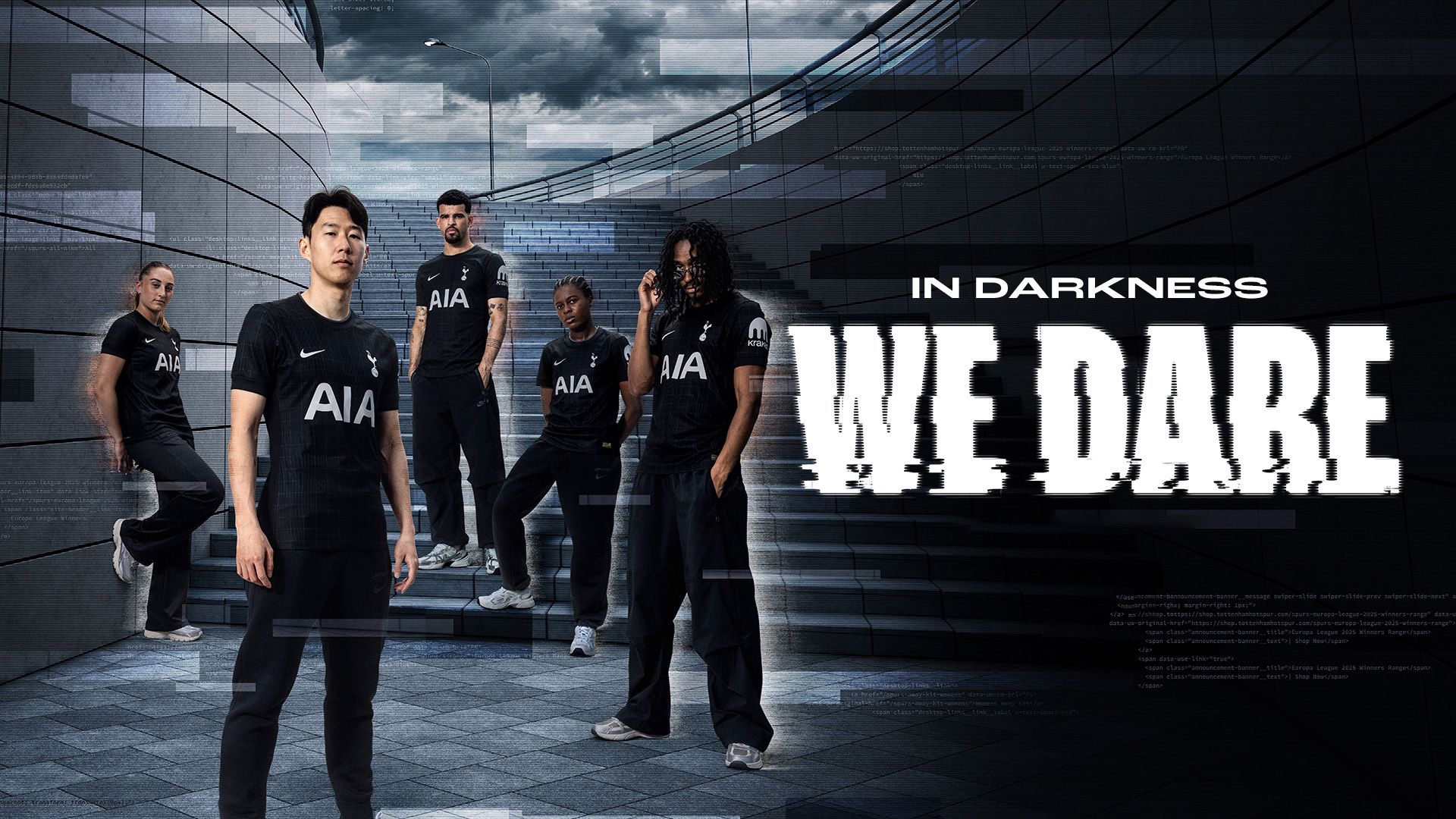 In Darkness We Dare - 2025/26 Away Kit revealed | Tottenham
