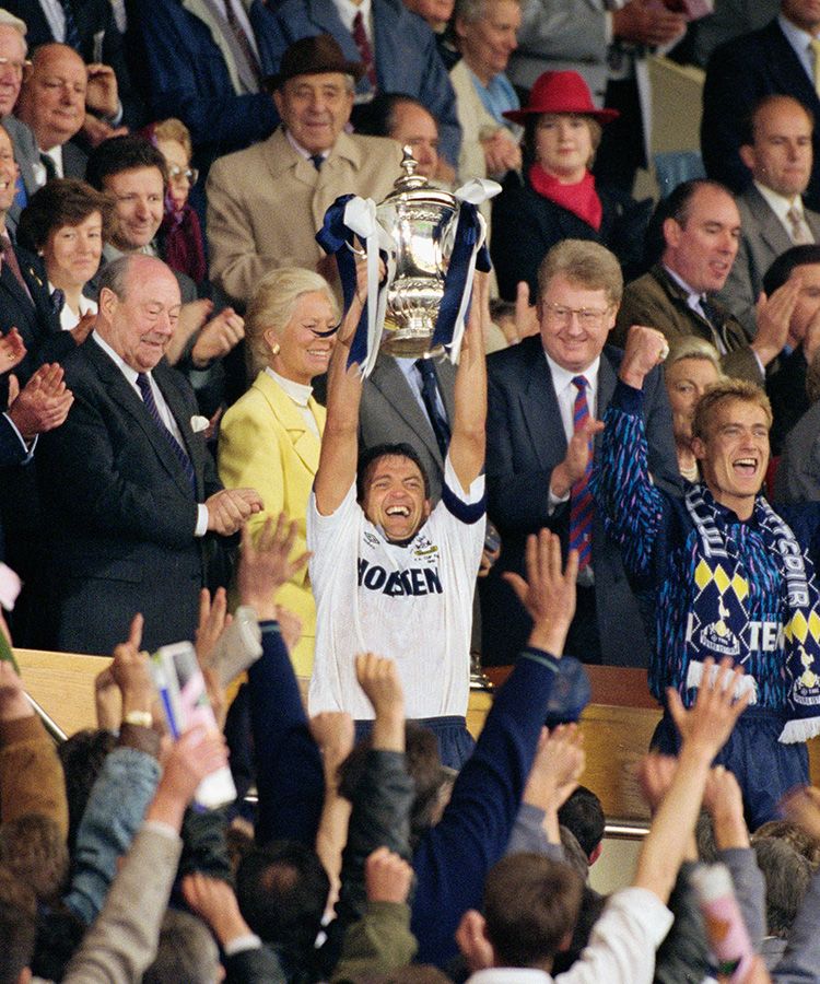The skipper's magic moment as he lifts the trophy after our 2-1 win against Forest - May, 1991...