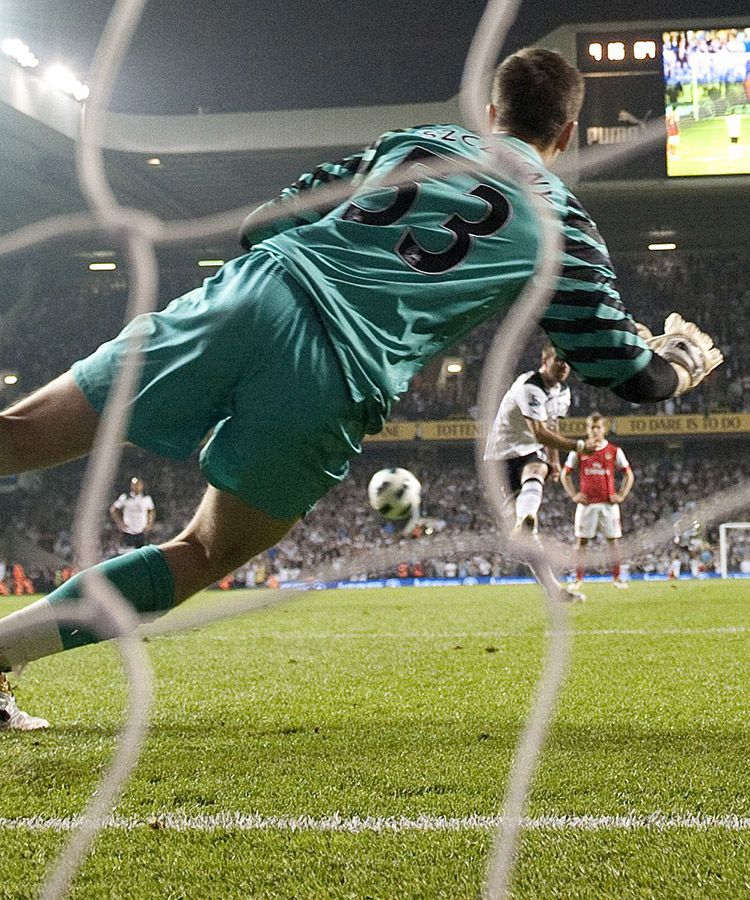 Rafa strikes again from the spot in a 3-3 draw at the Lane in April, 2011...