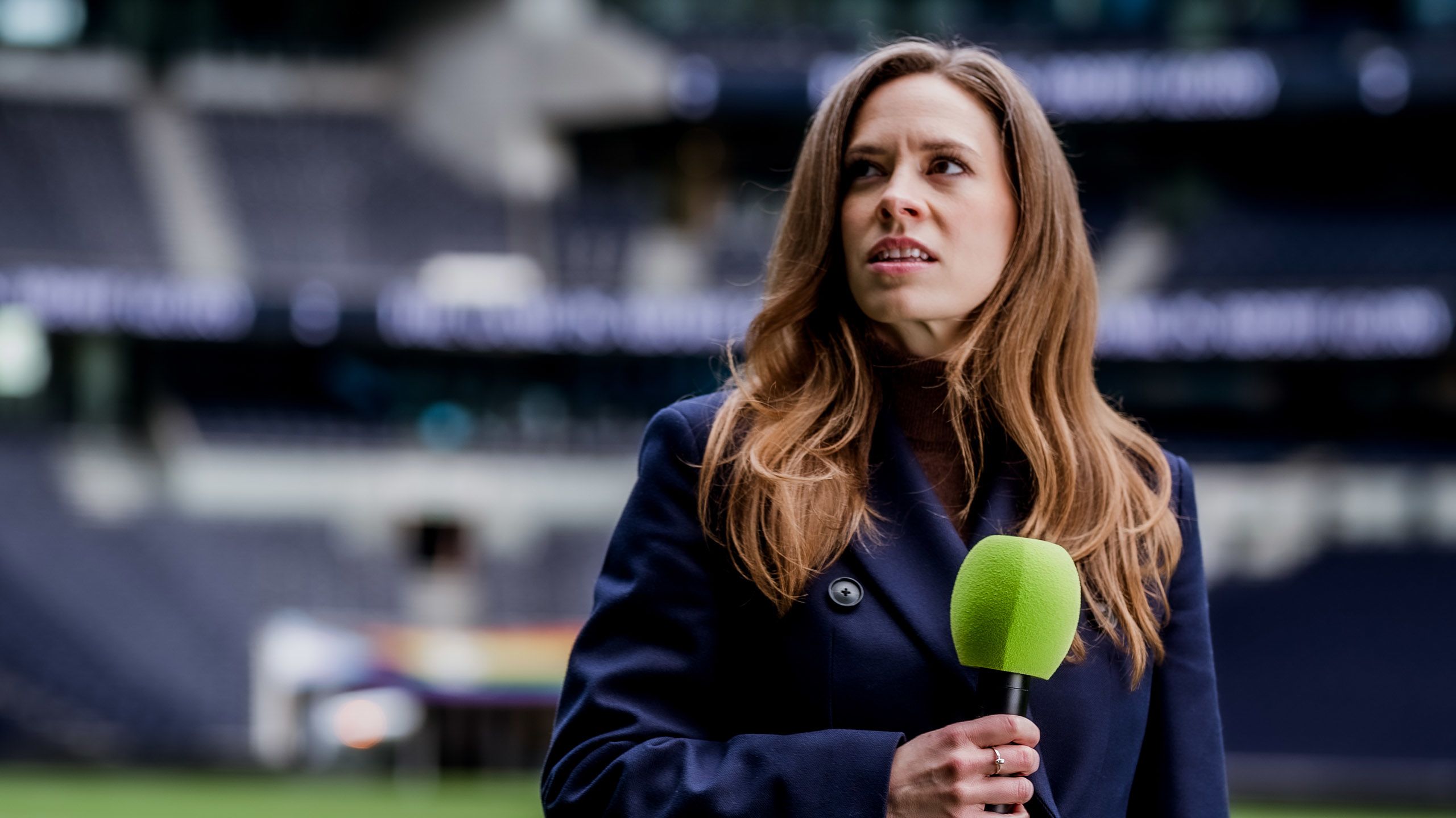 TNT Sports and Eurosport presenter Kate Mason at Tottenham Hotspur Stadium (photo: @Lateef.photography)...