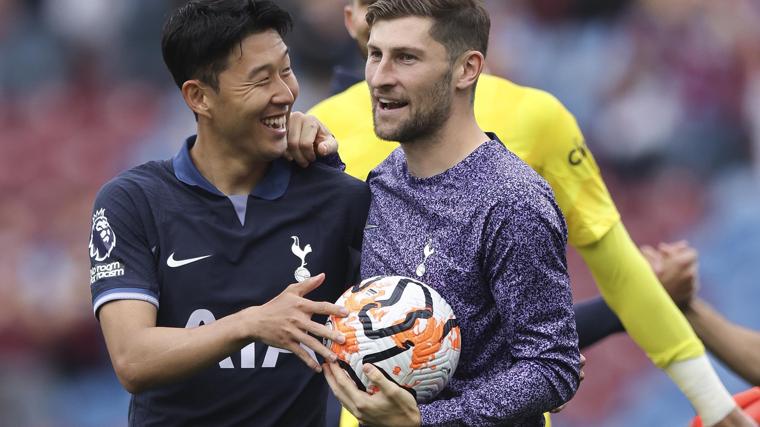 Ben with Sonny's matchball after his hat-trick at Burnley - August, 2023...