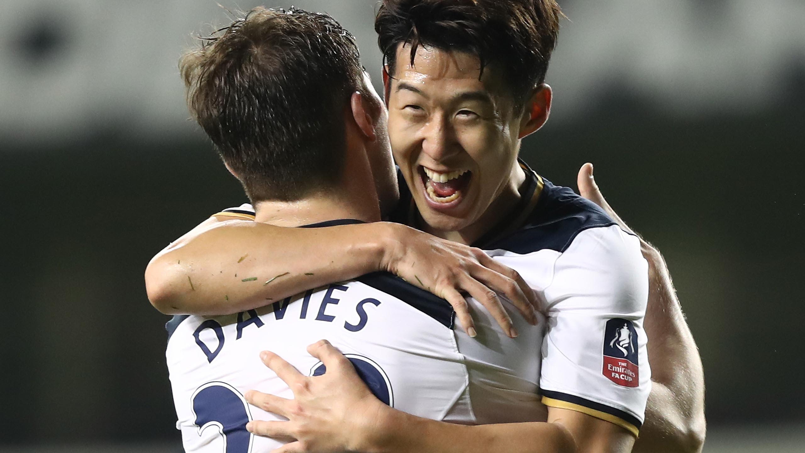 Celebrating Ben's goal against Villa in the FA Cup - January, 2017...