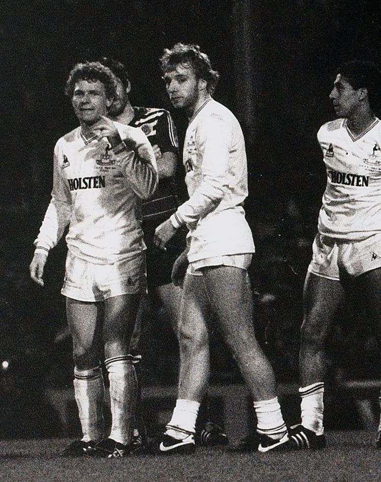 The tension is tangible during the penalty shoot-out in the 1984 UEFA Cup Final against Anderlecht at the Lane...