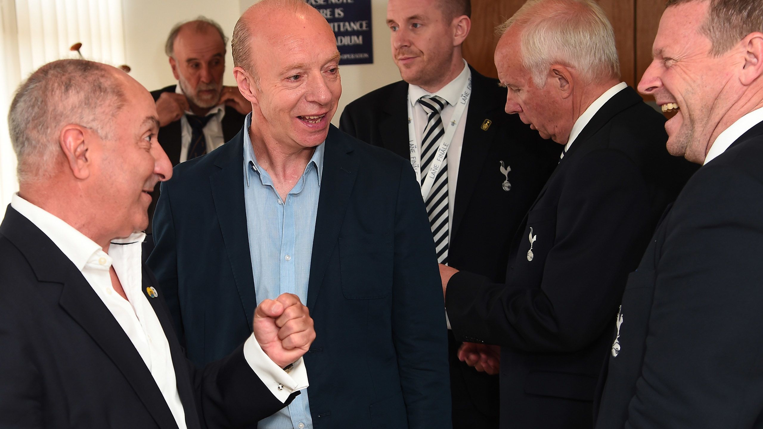 Steve reunited with team-mates Ossie Ardiles and Micky Hazard at the Lane's Finale in May, 2017...